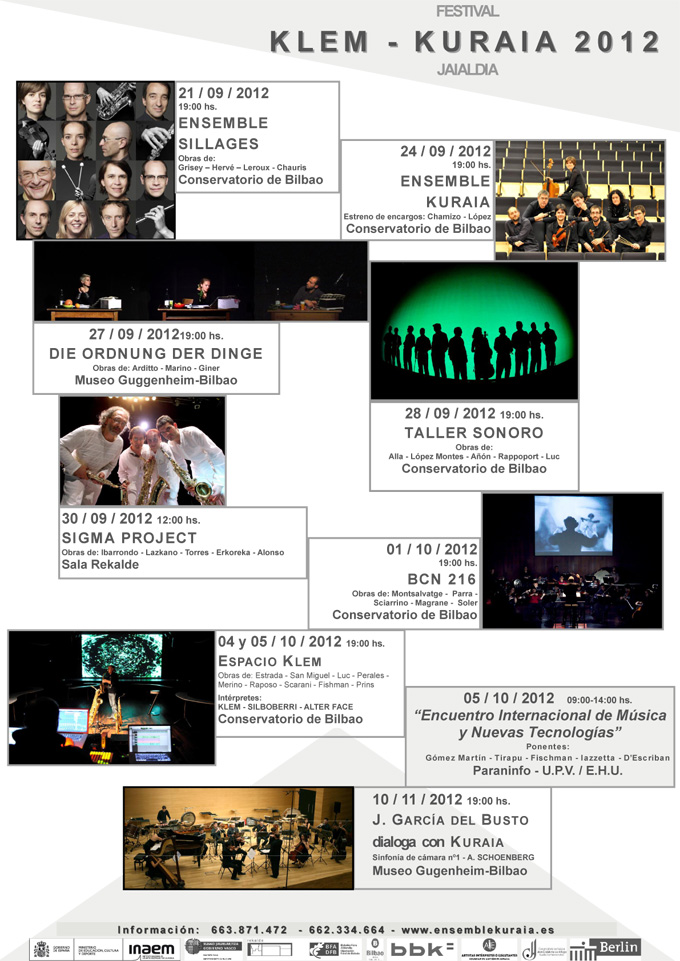 festival klem kuraia 2012  La música de vanguardia irrumpe en Bilbao