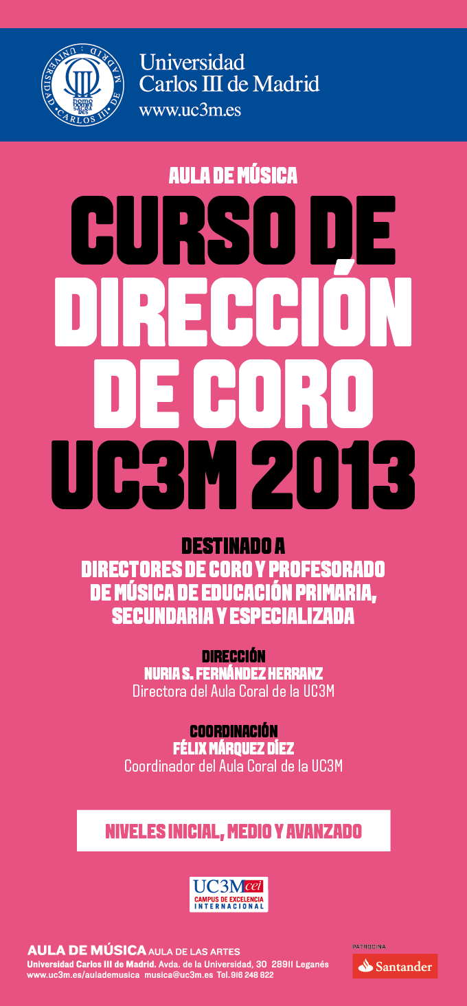 universidad carlos iii de madrid  Curso de Dirección de Coro UC3M 2013