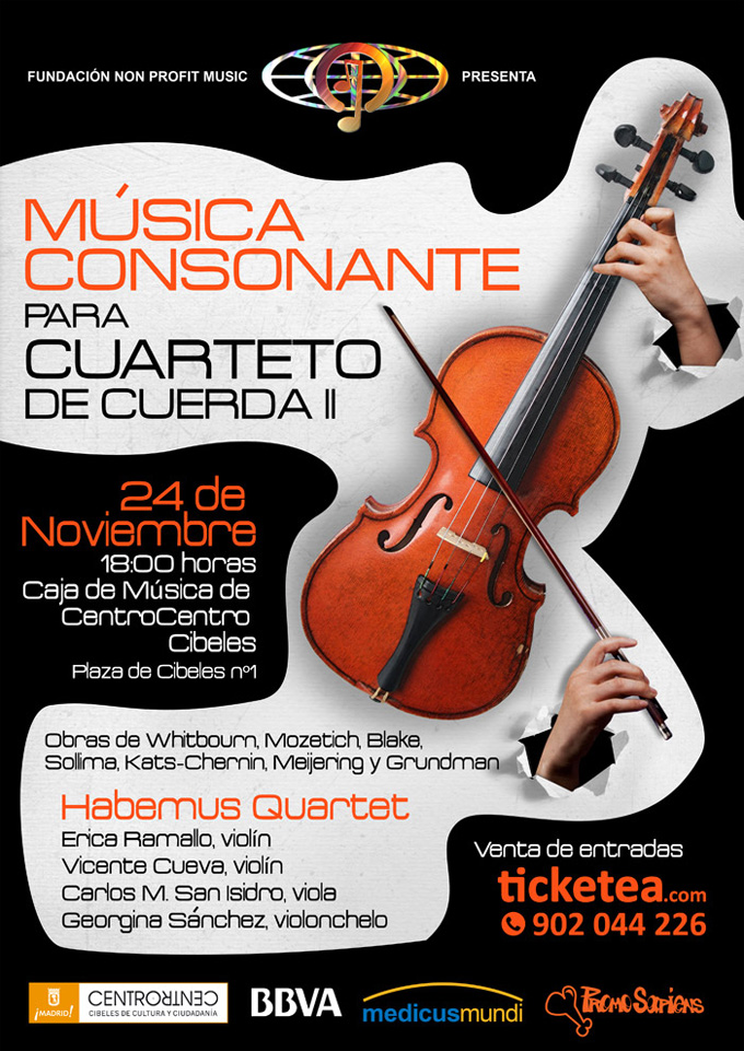 fundacion non profit music  Presentación del Cuarteto Habemus Quartet