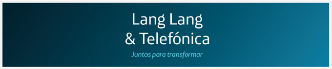 telefonica y lang lang  Gira Lang Lang por España Octubre de 2013