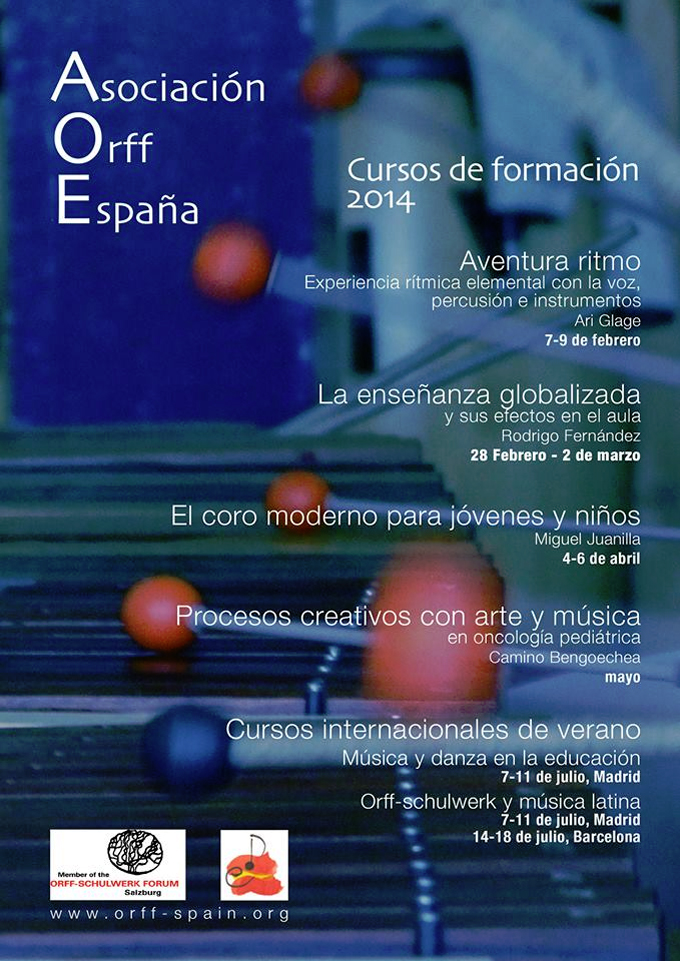 asociacion orff espana  Cursos de Formación 2014